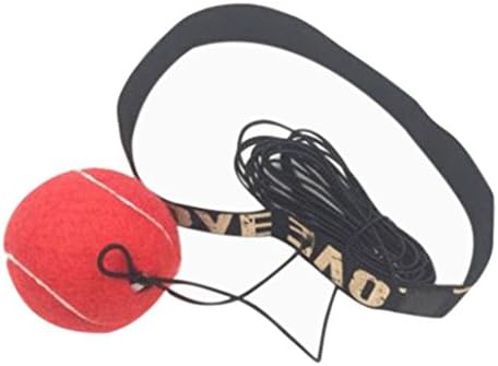 Boxing Punching Ball, OULucicy Original Reflex Fight Ball Portable Punching Bag, Boxing Headband, Improve Speed &amp; Agility Training Equipment Reaction Balls for Adult MMA Exercise Fitness (Red)
