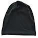 FORBUSITE Mens Slouchy Knit Beanie Summer Winter Skullcap Hats B306 (Solid-Black)