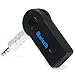 Universal Bluetooth Transmitter Car Kit Handsfree 3.5mm Streaming Car A2DP Wireless AUX Audio Music Receiver Adapter with Microphone for iPhone iOS Android Cell Phones