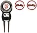 Team Golf MLB San Francisco Giants Divot Tool Pack With 3 Golf Ball Markers Divot Tool with 3 Golf Ball Markers Pack, Markers are Removable Magnetic Double-Sided Enamel