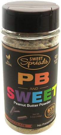 Sweet Spreads PB and Chocolate Peanut Powder, Chocolate, 0.5 Pound