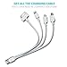 Multi USB Charger Adapter, Gempion 4 in 1 Charging Cable Lightning And Micro USB for iPhone 6, Plus, 5s iPad iPod Samsung Galaxy HTC Power Bank and External Battery Portable Charger and Many More
