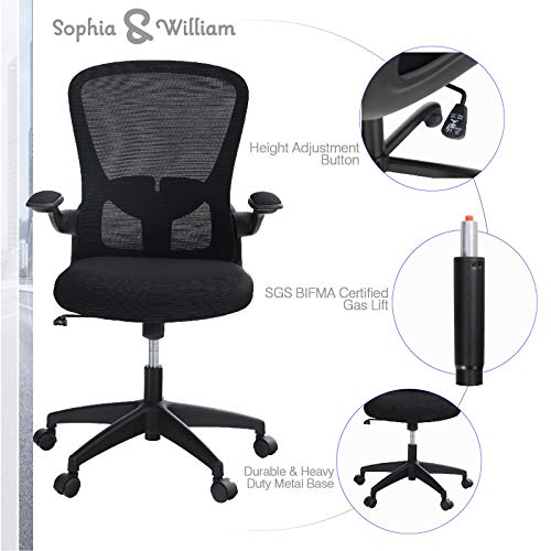 Sophia & William Ergonomic Rocking Mesh Home Office Desk Chair High