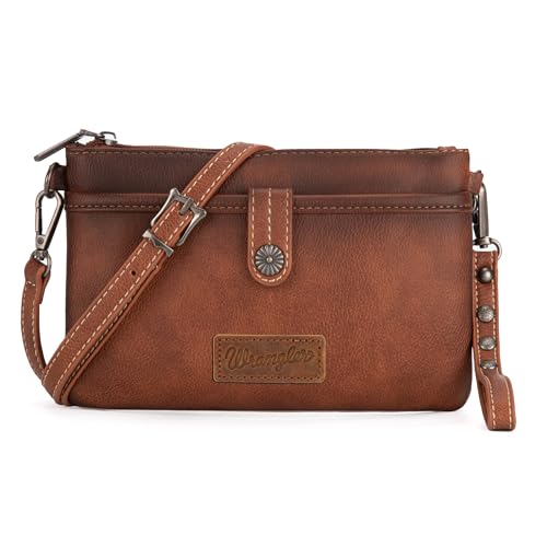 Wrangler Western Cowhide Crossbody Bags for Women Clutch Wristlet Purse