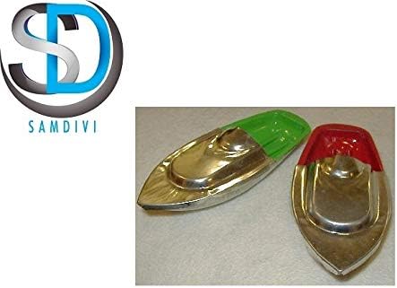 samdivi set of 2 fun steam powered tin toy boat nav pop put putt candle powered fuel flame- Multi color