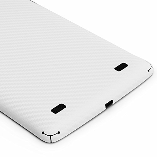 ArmorSuit MilitaryShield - LG G PAD 8.0 Screen Protector + White Carbon Fiber Full Body Skin Protectorw/ Lifetime Replacements