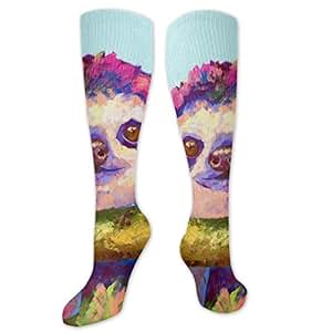 Womens socks long crew colorful designs