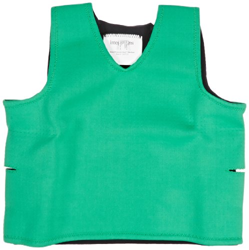 Abilitations Integrations Deep Pressure Sensory Vest, Medium, Green