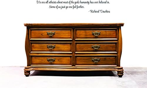 Richard Dawkins Quote- We are all atheists about (style 2) 16"x40" | Vinyl Wall Decal