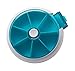 Meta-U Round Plastic 7 Days Rotating Pills Dispenser Box (Green)