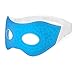 Plemo Spa Eye Mask, Ultra-Soft Silk Gel Beads Cool & Warm Therapy for Puffy Eyes & Dark Circles, Adjustable Hook and Loop Closure, Sky Blue