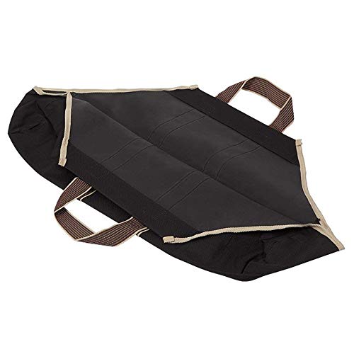 image for TOOGOO Canvas Tote Bag Carrier Indoor Fireplace Firewood Totes Holders