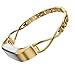 Wearlizer Compatible with Alta Bands Small Silver Rose Gold Alta hr Women Metal Replacement Bands Accessories Straps Bracelet Bangle Wrist Bands Gold