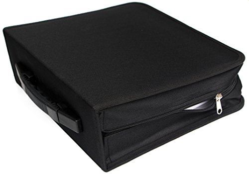 Portable CD DVD Wallet Case Binder Heavy Duty Disc Storage Bag Holder for Car,Home,Office,Travel,288 Capacity by Sun Cling