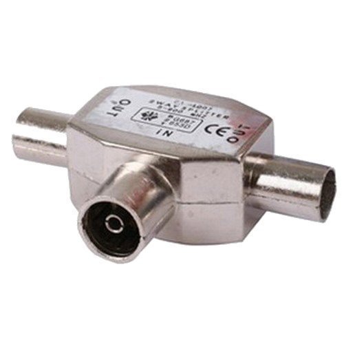 TV AERIAL/COAX CABLE 2 WAY Y SPLITTER/SPLITTING NEW Amazon.co.uk
