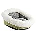Leadmall Round Cat and Dog Bed | Self-Warming Faux Fur Super Soft Round Cushion Pillow Pet Comfortable Donut Deep Dish Cuddler | Anti-Slip Bottom High Walls for Improved Sleep (Green)thumb 1