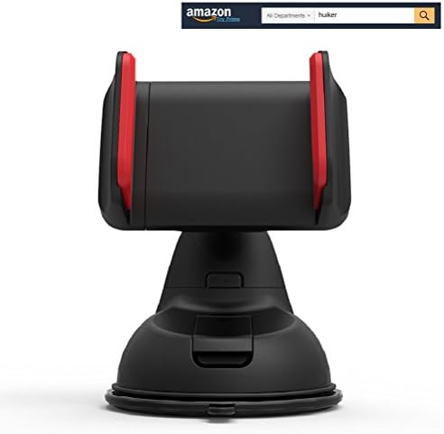 Huiker Car Mount Phone Holder Windshield Dashboard Mount with Universal Cradle 360 Rotating and Powerful Suction Pad for iPhone, Samsung Galaxy Edge Note, LG, Nexus Smartphones and GPS Devices