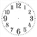 Provincial Clock Face Stencil by StudioR12 | Classic Numbers Clock Art - Reusable Mylar Template | Painting, Chalk, Mixed Media | DIY Decor - STCL2337 - Select Size (12