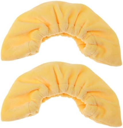 eujiancai 1 Pair Ice Hockey Figure Skating Skate Terry Cloth Blade Covers Soakers Guards (Yellow)