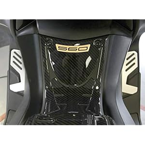 Stickers van hars 3D PEDANA voor compatibel YAMAHA TMAX 560 vanaf 2020 Carbon Gold