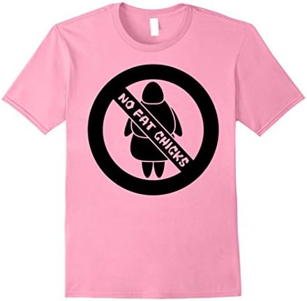 Mens No Fat Chicks Fit Chick Workout Motivation Gym Rat Tshirt Large Pink