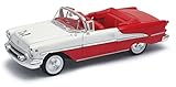 Welly 1955 Oldsmobile Super 88 Convertible, Red 22432 - 1/24 scale Diecast Model Toy Car