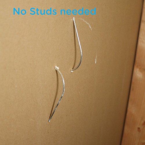 QDOS Zero-Screw Furniture Anti-Tip Kit | 1 Kit - 2 pcs | White - Patented SecureHooks Anchor - Holds up to 200 lbs. in Drywall! - Easy Installation, No Screws, No Tools - Adhesive to Furniture Option!