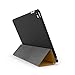 KHOMO - Compatible with Apple iPad Air 2 Case Dual Super Slim Orange Cover with Black Rubberized Back and Smart Feature