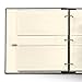 Gallery Leather Photo Album 4x6 Pictures with Slip-In Pockets & Writing Space – Holds up to 120 Photos, Ring Bound, Made in USA – Acadia Black - 11.75
