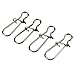 Goture Duo-Lock Lock Snaps Nice Swivel for Fishing Saltwater Solid Rings Fishing Connector 26-888LB