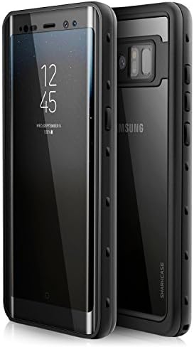 Samsung Galaxy Note 8 Waterproof Case - SHARKCASE IP68 Underwater Protective Case with Built in Screen Protector for Samsung Galaxy Note 8, 6.3'' Black