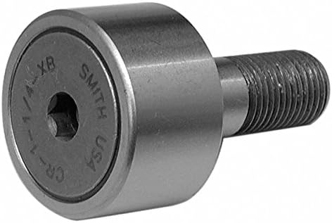 0.6250" Roller Dia. Flat Stud Cam Follower;Hex Socket Face Design