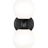 Z-Lite 494-2S-MB Artemis Wall Sconce, 2-Light 120 Total Watts, Matte Black