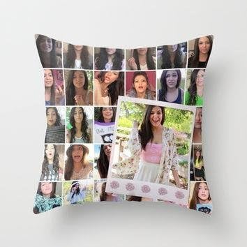 xusuzhi Bethany Mota Throw Pillow cover