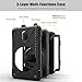 CCMAO Galaxy Tab Active 2 Case, SM-T390/T395/T397 Case, [Hand Strap]360 Degree Rotating Kickstand Full-Body Impact Protective Case For Samsung Galaxy Tab Active 2 8.0'' SM-T390/T395/T397 (black)
