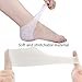 Tiemahun Heel Protectors Relief Heel Pain and Cracked Heel and Bunion Corrector Hallux Valgus Relief Treatment Bunion Gel Toe Separators 21B