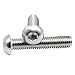 #2-56 Button Head Socket Cap Screws,Stainless Steel,Full Thread,Right Hand,100 Piece (#2-56 x 3/16
