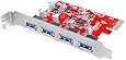 [4 Ports for Mac Pro]Inateck 4 Ports PCI-E to USB 3.0 Expansion Card for Mac Pro (Early 2008 to 2012 Late Version) - Interface USB 3.0 4-Port Express Card Desktop - No Additional Power Connection Needed