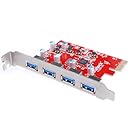 [4 Ports for Mac Pro]Inateck 4 Ports PCI-E to USB 3.0 Expansion Card for Mac Pro (Early 2008 to 2012 Late Version) - Interface USB 3.0 4-Port Express Card Desktop - No Additional Power Connection Needed