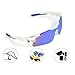 Sports Sunglasses, L·V·X·ING LVX548 Mens Polarized Sunglasses Mens Glasses Exchangeable 5 UV400 Lenses Cycling Hiking Running Outdoor Sunglasses Upgraded Design
