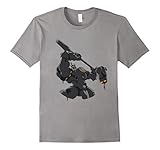Mens Overwatch Reinhardt Hammer Down Spray Tee Shirt Large Slate