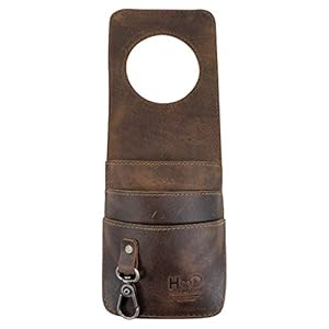 Hide & Drink, Doorknob Hanger Handmade from Full Grain Leather – Bourbon Brown