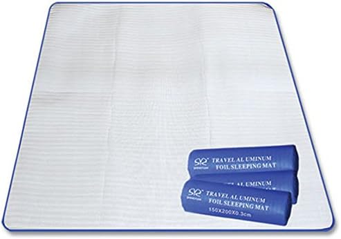 SXTSPO Picnic Mat Outdoor Anti-Moisture Camping Mat Sleeping Mattress Pad Waterproof Double Aluminum Foil Foam Seat Cushion for Travel Camping Picnic Hiking Beach
