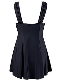 Vestido de natación con falda de una pieza talla grande para dama Wantdo