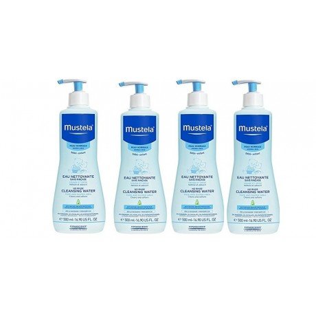 Mustela Physiobébé No-Rinse Cleansing Water 4 x 500ml