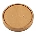 Royal 8/12 Ounce Kraft Vented Paper Food Container Lids, Package of 25