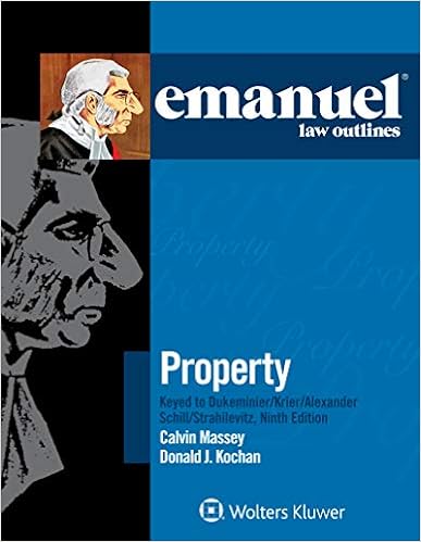 Dukeminier 6th edition property outline singer 2017