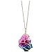 TLOOWY Clearance Natural Rainbow Irregular Quartz Stone Rock Pendant Crystal Gemstone Necklace Gold Plated Wire Wrap Birthstone Jewelry Gifts for Women Girls (Rainbow)