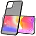TOZO for iPhone 11 Pro Case 5.8 Inch (2019) Hybrid PC+TPU Soft Grip Matte Finish Clear Back Panel Cover for iPhone 11 Pro (Semi Transparent Black)