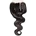 Beauty Forever B&F Hair Brazilian Virgin Hair 1 Piece 3 Part Body Wave Lace Closure 100 Unprocessed Human Hair Extensions Natural Color 30 35g/pc (14'' closure)